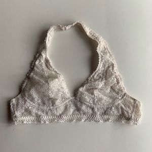 white bralette